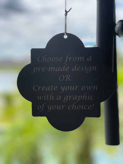 Retirement Wind Chimes, Wedding Love Wind Chimes, Beach Wind Chimes, House Warming Wind Chimes, Fully Customizable Personalized, 32"/35"