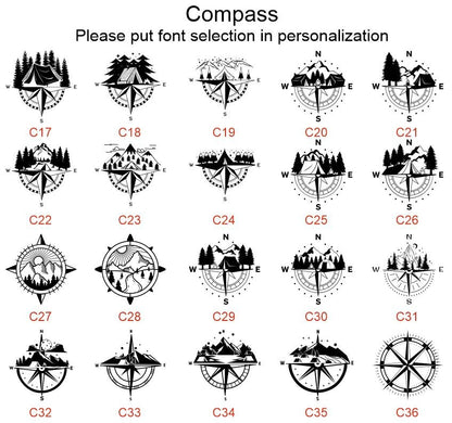 Personalized Compass, Engraved Compass, Unique Gift, Gift for Husband, Anniversary Gift, Personalized, Gift for him, Gift for Her, Romantic