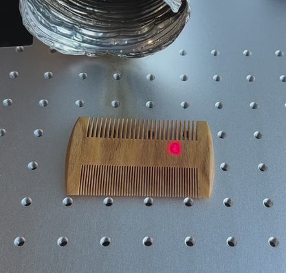 Beard Comb, Personalized Sandalwood Beard Comb, Engraved Pocket Comb, Case Included, Gift for Him, Groomsmen Gift, Mens Grooming Gift
