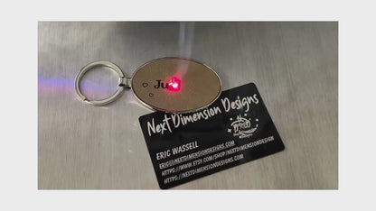 Personalized Leatherette Keychain, Custom Laser Engraved Key Ring, Name or Logo, 200+ Designs, Fast Shipping, Gift for Him or Her