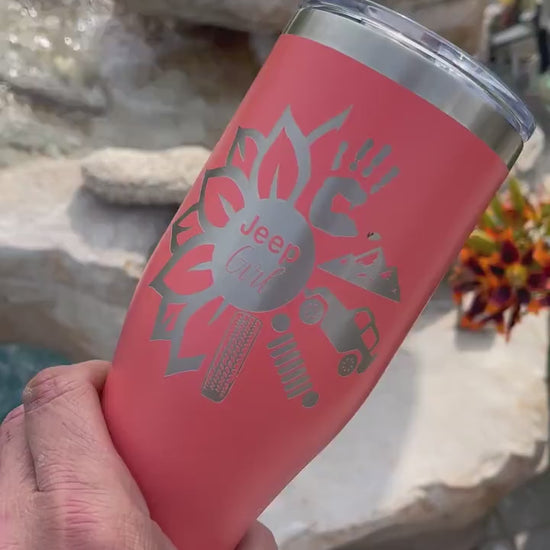 Custom Engraved Tumbler, Bridesmaid Gift, Groomsmen Gift, Personalized Tumbler, Corporate Gift, Christmas Gift, Stocking Stuffer, Travel Mug