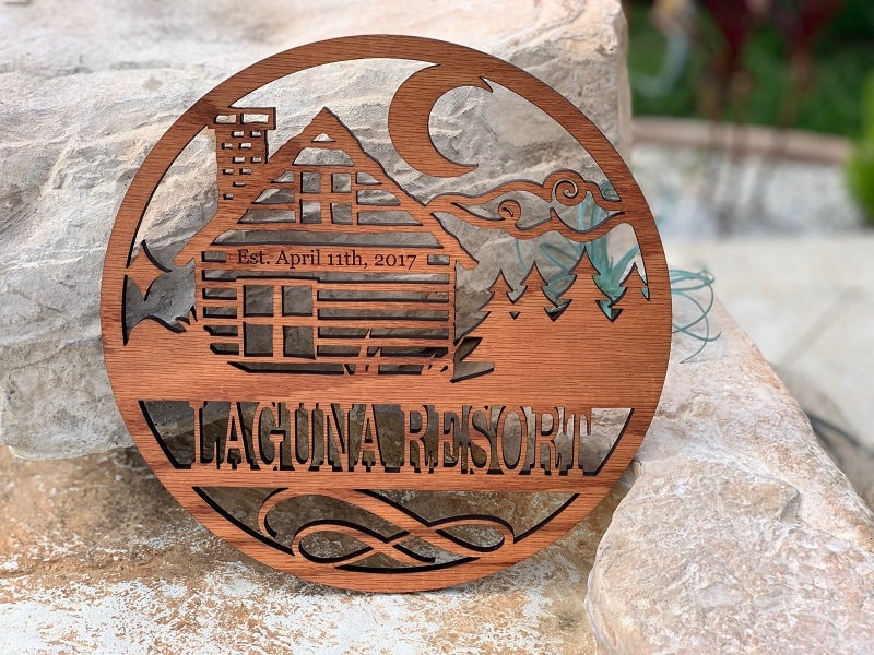 Personalized Wall Art Home Décor Themed All Natural Wood (No Stain) Just Sealed Round Signs **Orders over 35.00 ships for free!**