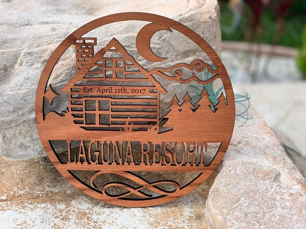 Personalized Wall Art Home Décor Themed All Natural Wood