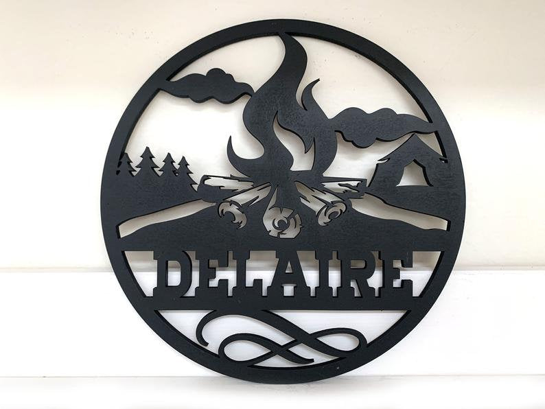 Personalized Wall Art Home Décor Themed All Natural Wood (No Stain) Just Sealed Round Signs **Orders over 35.00 ships for free!**