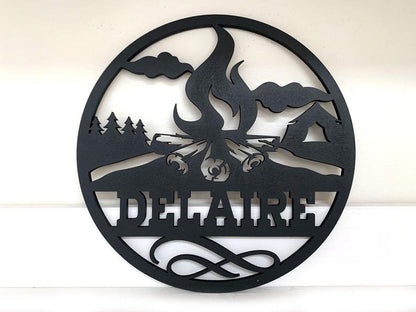 Personalized Wall Art Home Décor Themed All Natural Wood (No Stain) Just Sealed Round Signs **Orders over 35.00 ships for free!**
