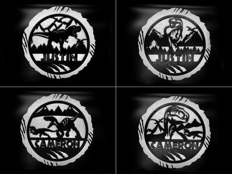 Personalized Dinosaur Wall Art Signs | Wall Decor | Nursery Decor | Nursery Name Sign | Children Decor | Children Wall Art