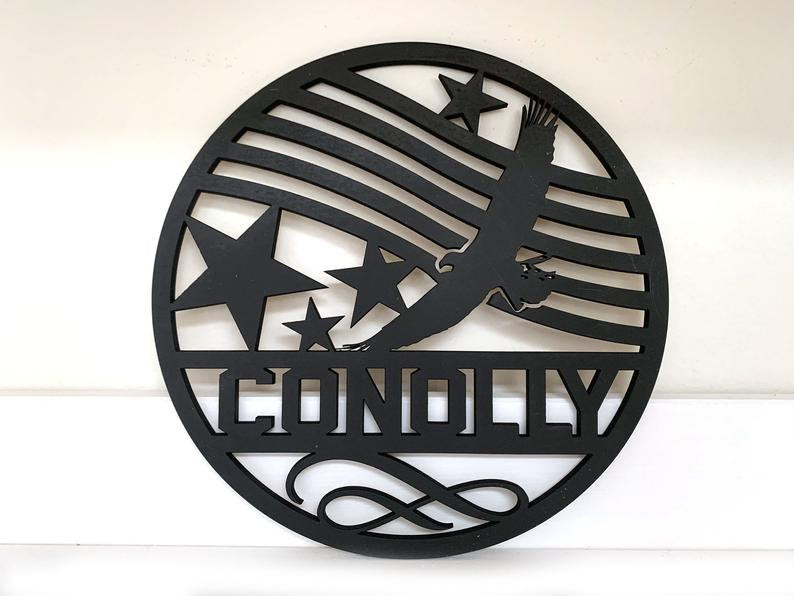 Personalized Wall Art Home Décor Themed All Natural Wood (No Stain) Just Sealed Round Signs **Orders over 35.00 ships for free!**