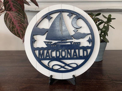 Personalized Wall Art Home Décor Themed All Natural Wood (No Stain) Just Sealed Round Signs **Orders over 35.00 ships for free!**