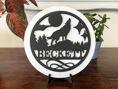 Personalized Wall Art Home Décor Themed All Natural Wood (No Stain) Just Sealed Round Signs **Orders over 35.00 ships for free!**