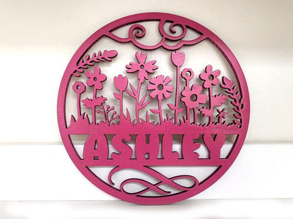 Personalized Wall Art Home Décor Themed All Natural Wood (No Stain) Just Sealed Round Signs **Orders over 35.00 ships for free!**