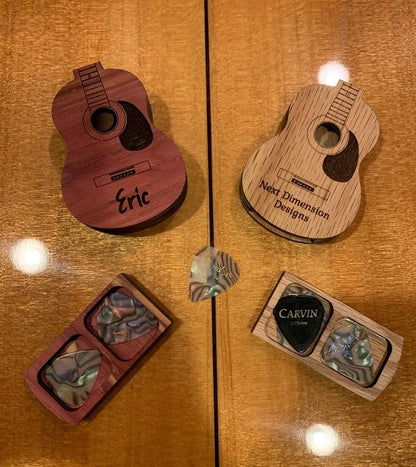 Personalized Guitar Pick Holder, Guitar Pick Case, Guitar Accessory, Free Engraving, Christmas, Stocking Stuffer, Gifts for musicians, pick