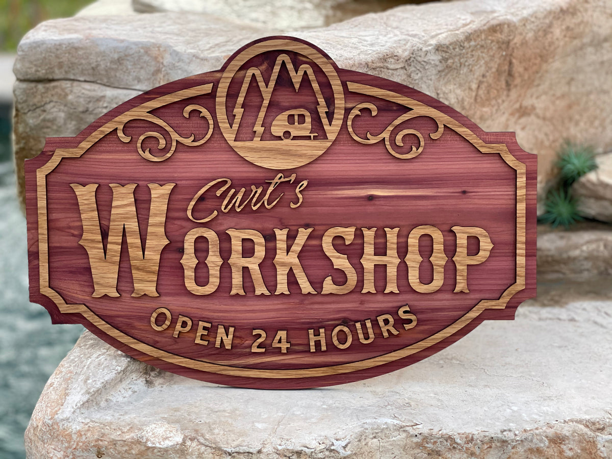 Create your own Wood Sign, Customized Wooden Signs, Custom Sign, Wall Art, Roughly 19" x 13" - Wall Décor - Home, Garage, Theater