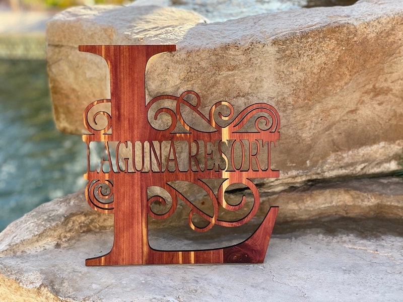 Personalized Split Monogram Wall Art Sign, Natural Wood No Stain, Monogram Sign, Family Sign, Valantines Day, Father's Day, Mother's Day