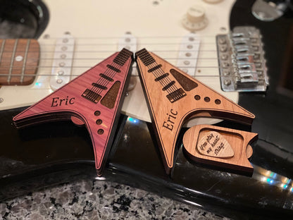 Guitar Pick Holder, Pick Case, Guitar Gift, Guitar Pick Box, Guitar Accessory, Stocking Stuffer, Christmas Gift, Musician Gift, Accessory