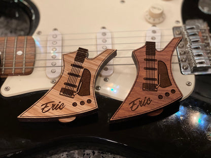Guitar Pick Holder, Guitar Pick Case, Guitar Pick, Electric Guitar, Free Engraving, Stocking Stuffer, Christmas Gift, Musician Gift