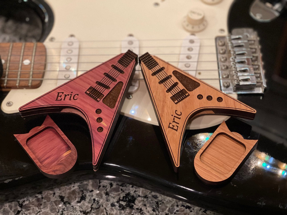 Guitar Pick Holder, Pick Case, Guitar Gift, Guitar Pick Box, Guitar Accessory, Stocking Stuffer, Christmas Gift, Musician Gift, Accessory