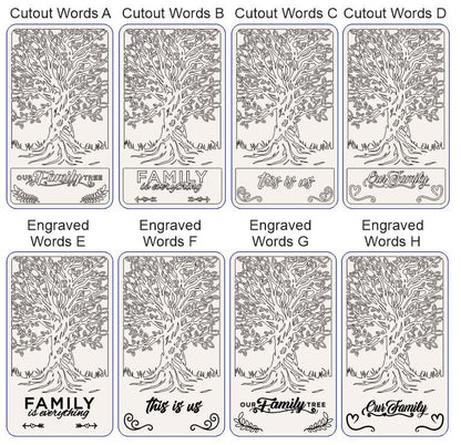 Personalized Family Tree, Family Tree Sign, Wall Art, Custom Family Tree, Valentines Day Gift, Father's Day Gift, Mother's Day Gift