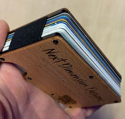 Wood and Metal Wallets for Men, Men's Wallets, Personalized Wallet, Father's Day Gift, Gift for Him, Christmas Gift, Stocking Stuffer