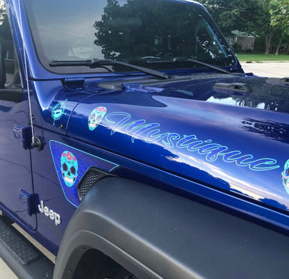 Color / Design Coordinated Custom Car and Truck Decals, Custom Decals, Golf Cart Decals, Designing Included, Oracal Vinyl/UV Eco-Solvent Ink