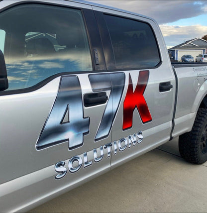 Color / Design Coordinated Custom Car and Truck Decals, Custom Decals, Golf Cart Decals, Designing Included, Oracal Vinyl/UV Eco-Solvent Ink
