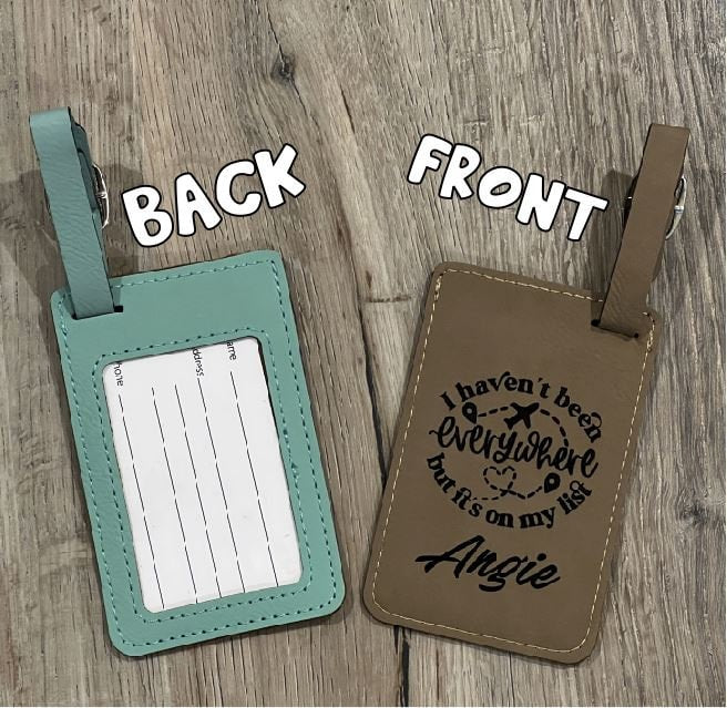 Luggage Tag, Luggage Tag Personalized, Luggage Tag for Women, Custom Luggage Tag for him, Monogram Luggage Tag, Travel Accessory, Bag Tag