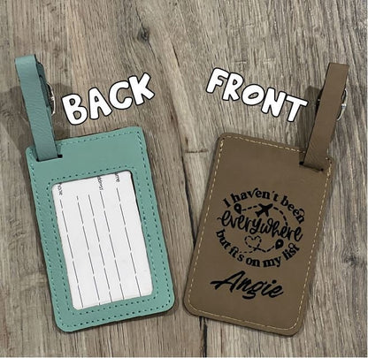Luggage Tag, Luggage Tag Personalized, Luggage Tag for Women, Custom Luggage Tag for him, Monogram Luggage Tag, Travel Accessory, Bag Tag